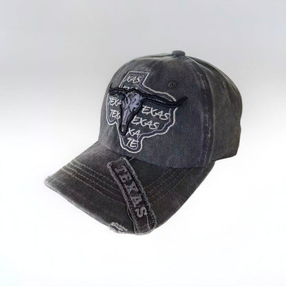 RDMCLOTHINGART Gray and Black tapestry hoodie TEXAS DESIGN CAPS-60045