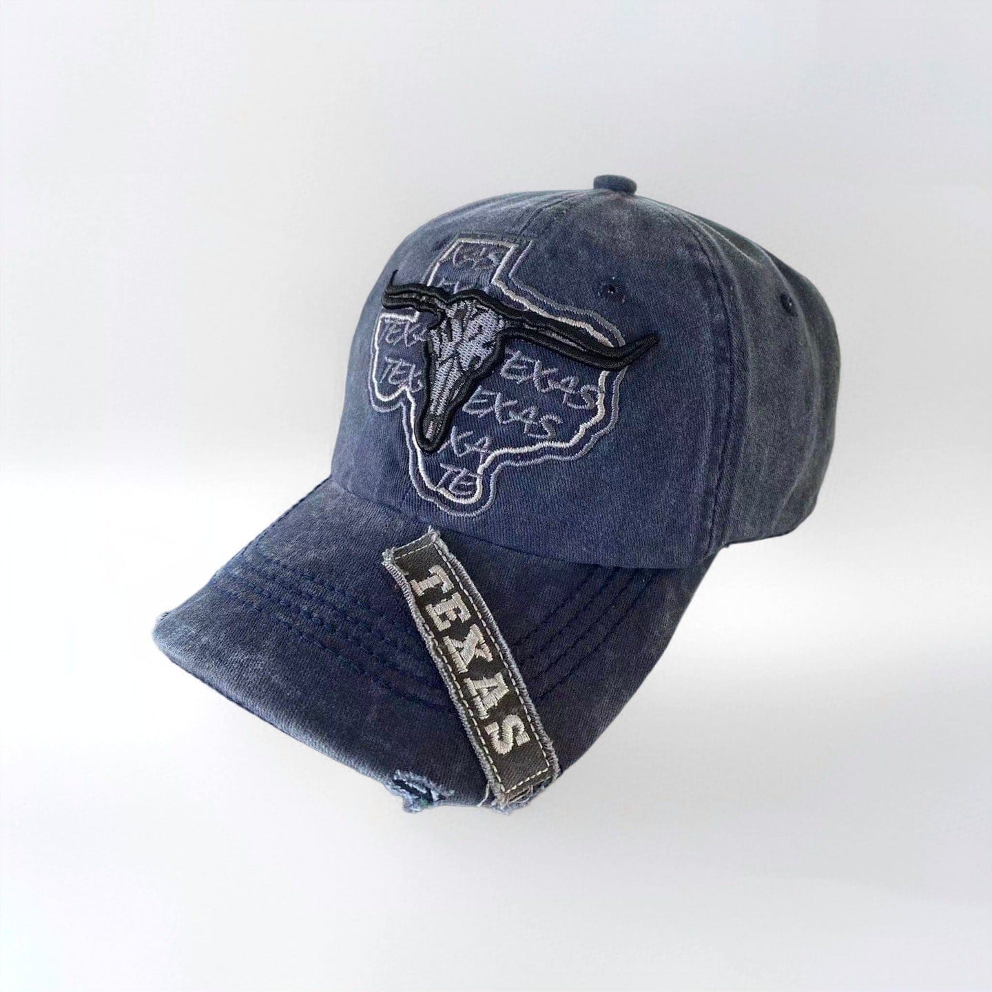 RDMCLOTHINGART dark blue tapestry hoodie TEXAS DESIGN CAPS-60045