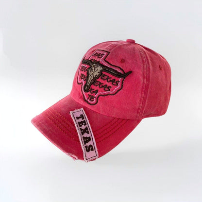 RDMCLOTHINGART deep pink tapestry hoodie TEXAS DESIGN CAPS-60045