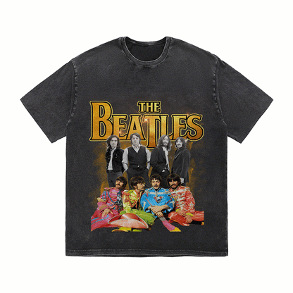 RDMCLOTHINGART tapestry hoodie THE BEATLES HEAVY WEIGHT COTTON TEE-9138