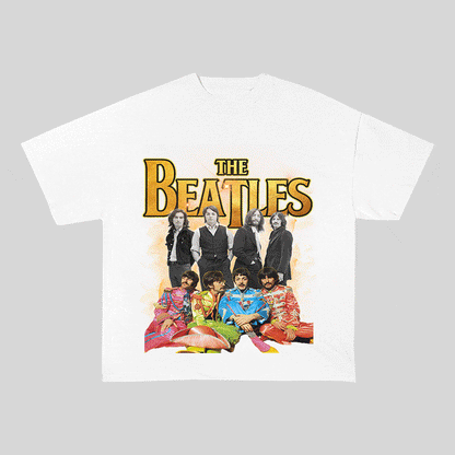 RDMCLOTHINGART tapestry hoodie THE BEATLES HEAVY WEIGHT COTTON TEE-9138