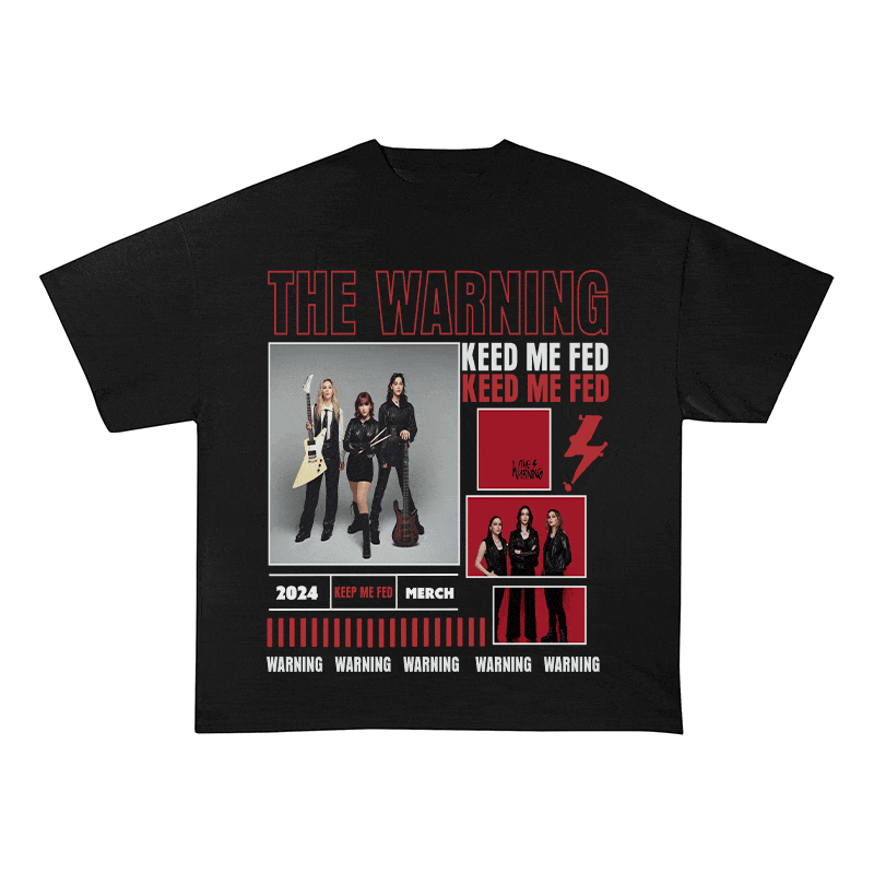 RDMCLOTHINGART tapestry hoodie THE WARNING HEAVY WEIGHT COTTON TEE-9023