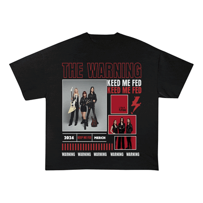 RDMCLOTHINGART tapestry hoodie THE WARNING HEAVY WEIGHT COTTON TEE-9023