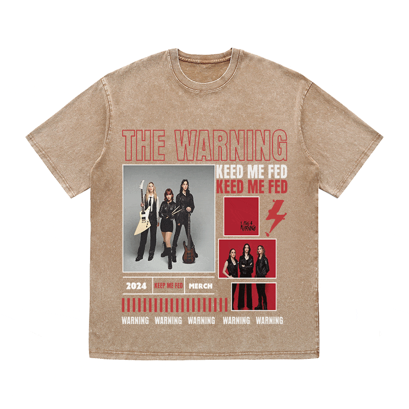 RDMCLOTHINGART tapestry hoodie THE WARNING HEAVY WEIGHT COTTON TEE-9023