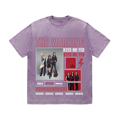 RDMCLOTHINGART tapestry hoodie THE WARNING HEAVY WEIGHT COTTON TEE-9023