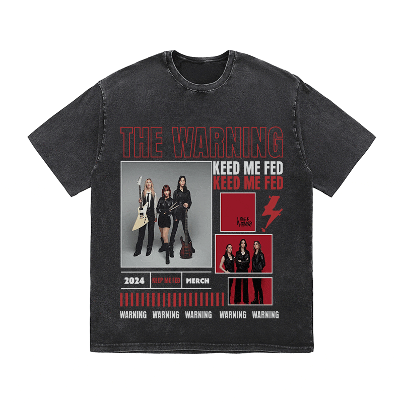 RDMCLOTHINGART tapestry hoodie THE WARNING HEAVY WEIGHT COTTON TEE-9023