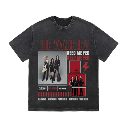 RDMCLOTHINGART tapestry hoodie THE WARNING HEAVY WEIGHT COTTON TEE-9023