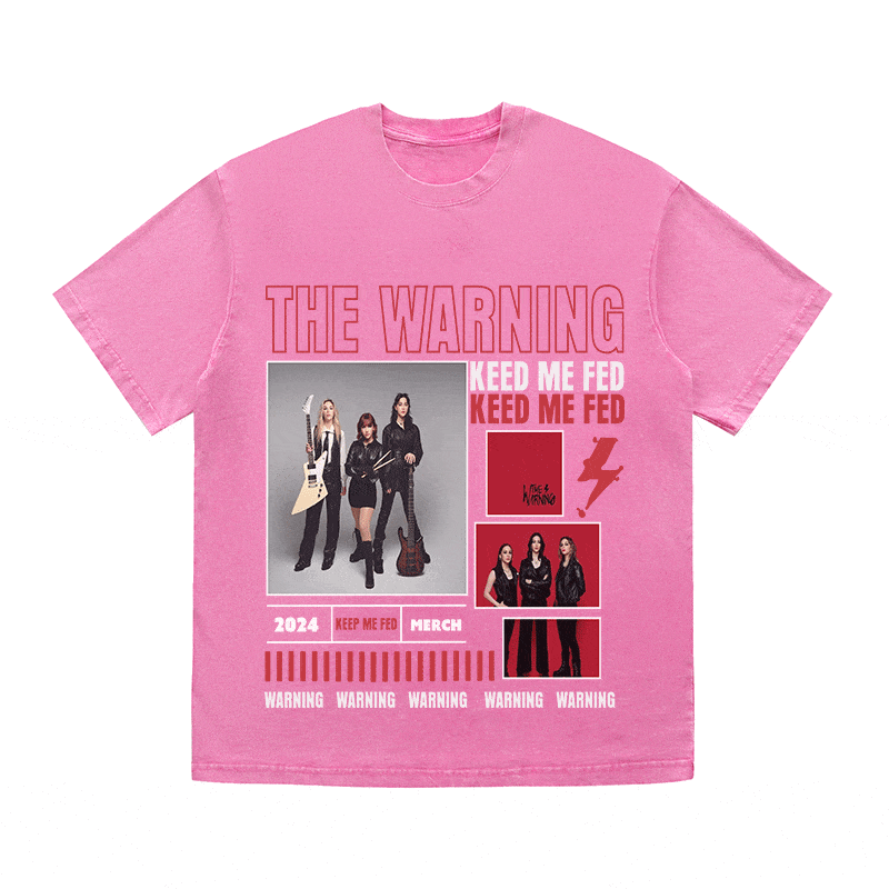 RDMCLOTHINGART tapestry hoodie THE WARNING HEAVY WEIGHT COTTON TEE-9023