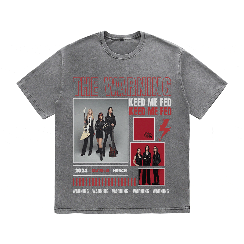 RDMCLOTHINGART tapestry hoodie THE WARNING HEAVY WEIGHT COTTON TEE-9023