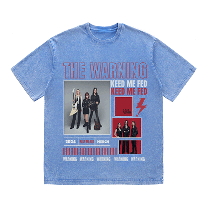 RDMCLOTHINGART tapestry hoodie THE WARNING HEAVY WEIGHT COTTON TEE-9023