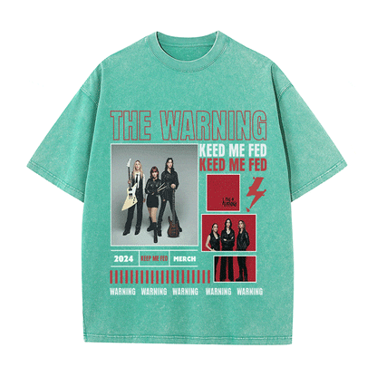 RDMCLOTHINGART tapestry hoodie THE WARNING HEAVY WEIGHT COTTON TEE-9023