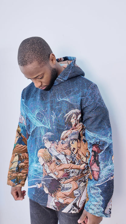 TITAN V2 TAPESTRY HOODIE - RDMCLOTHINGART