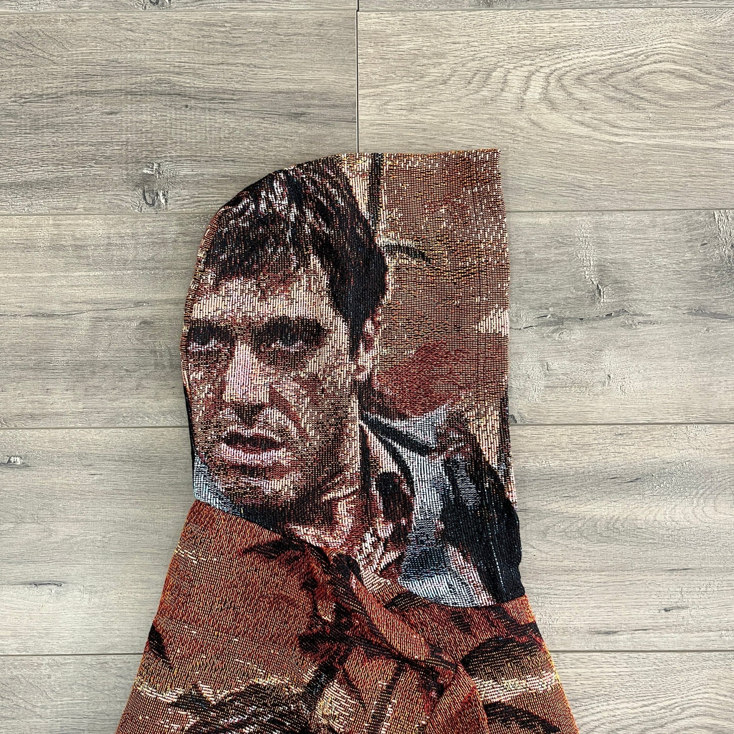 TONY MONTANA TAPESTRY HOODIE - RDMCLOTHINGART