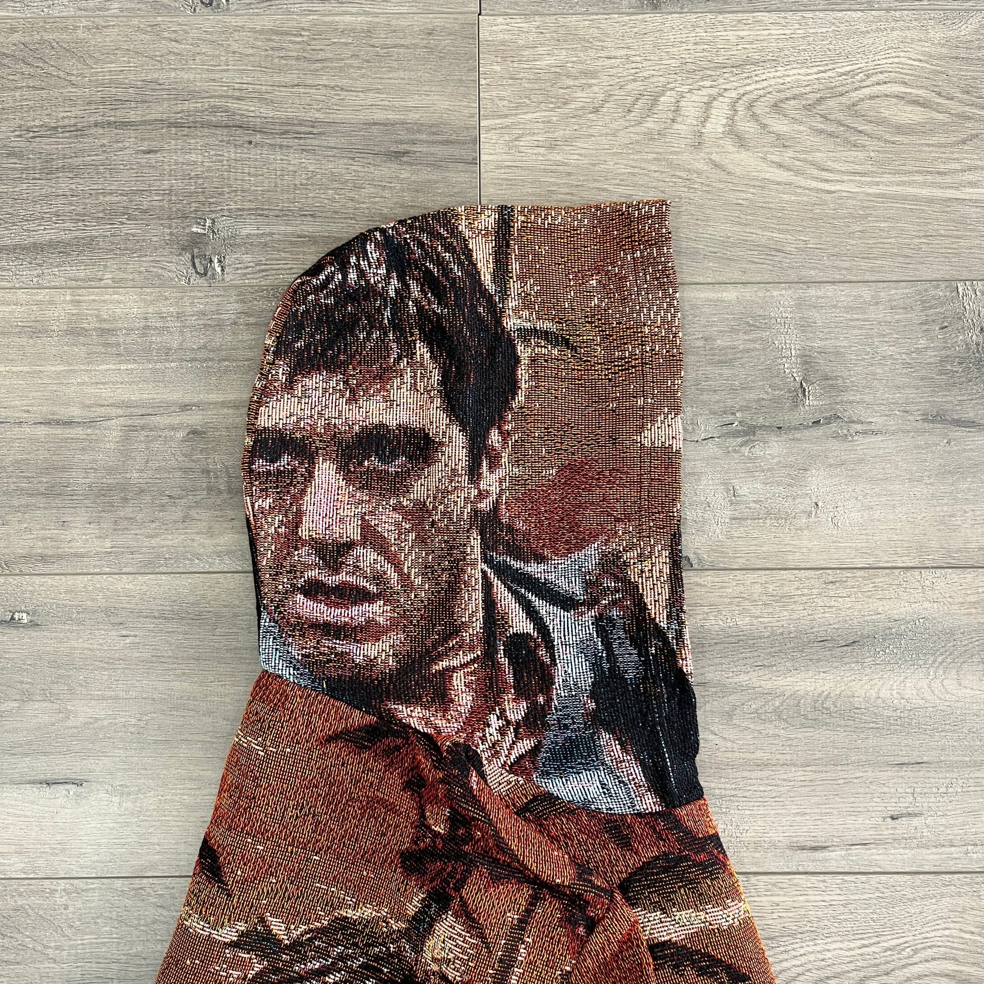 TONY MONTANA TAPESTRY HOODIE - RDMCLOTHINGART