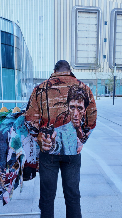 TONY MONTANA TAPESTRY JACKET - RDMCLOTHINGART