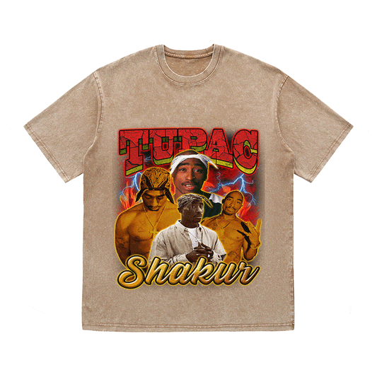 RDMCLOTHINGART tapestry hoodie TUPAC SHAKUR HEAVY WEIGHT COTTON TEE-9141