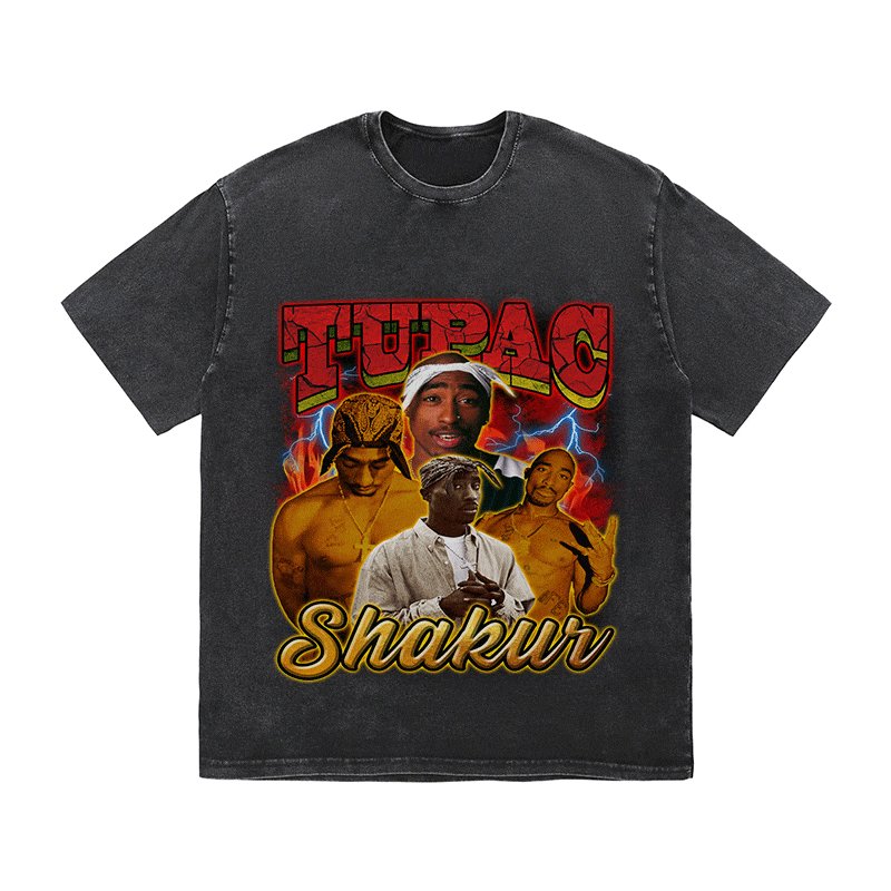 RDMCLOTHINGART tapestry hoodie TUPAC SHAKUR HEAVY WEIGHT COTTON TEE-9141