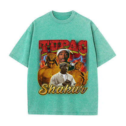 RDMCLOTHINGART tapestry hoodie TUPAC SHAKUR HEAVY WEIGHT COTTON TEE-9141