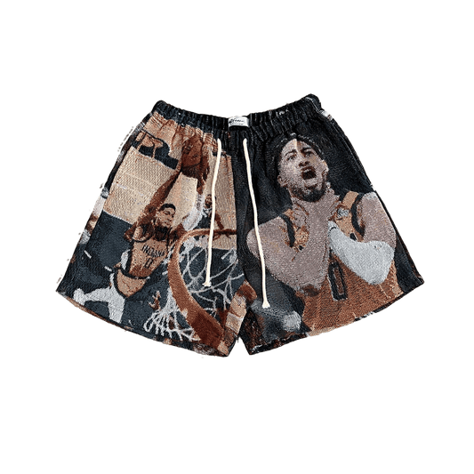 RDMCLOTHINGART tapestry hoodie TYRESS JOHN HALIBURTON TAPESTRY SHORTS