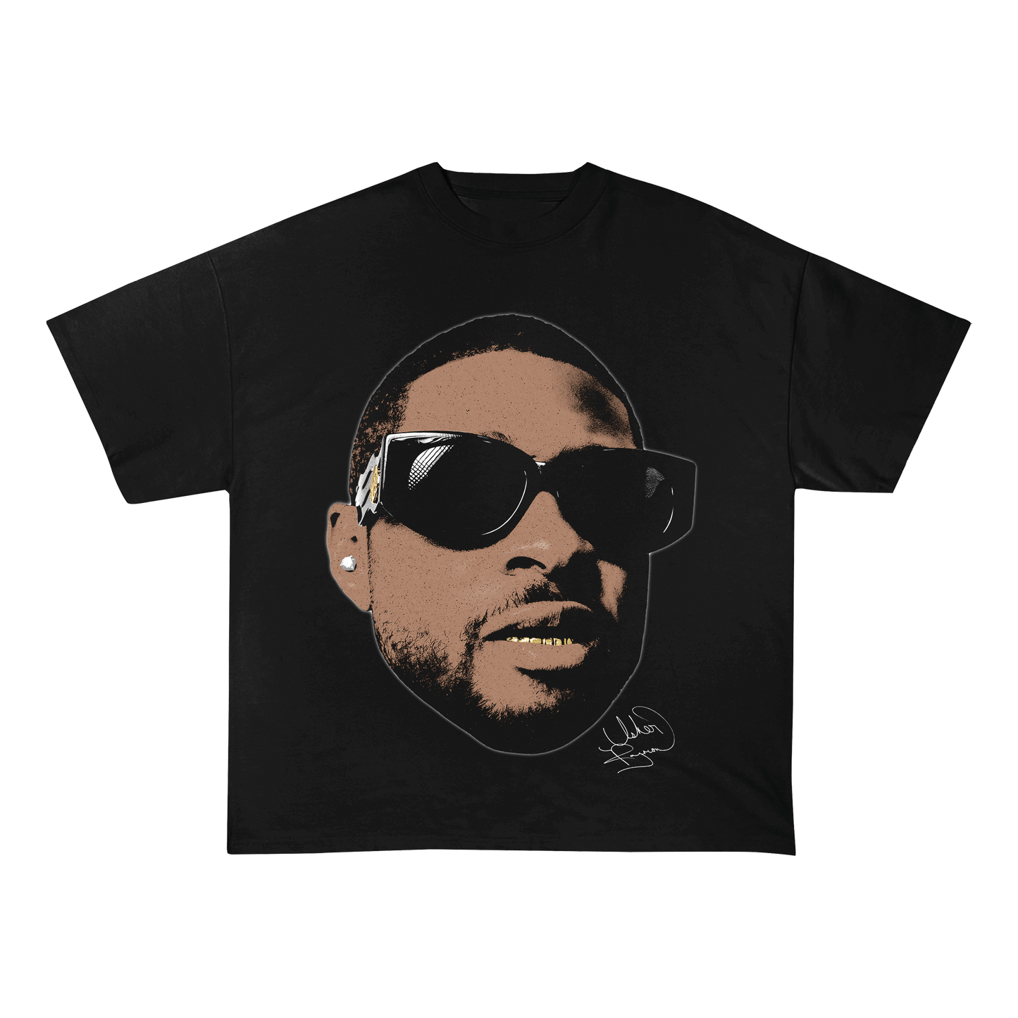 USHER HEAVY WEIGHT COTTON TEE-8038 - RDMCLOTHINGART