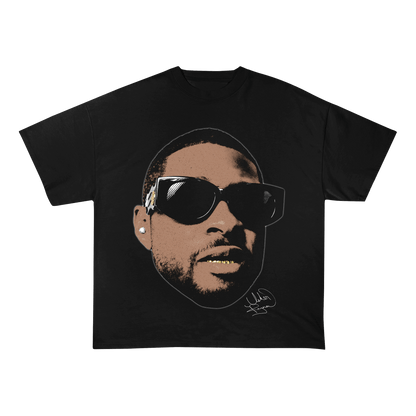 USHER HEAVY WEIGHT COTTON TEE-8038 - RDMCLOTHINGART