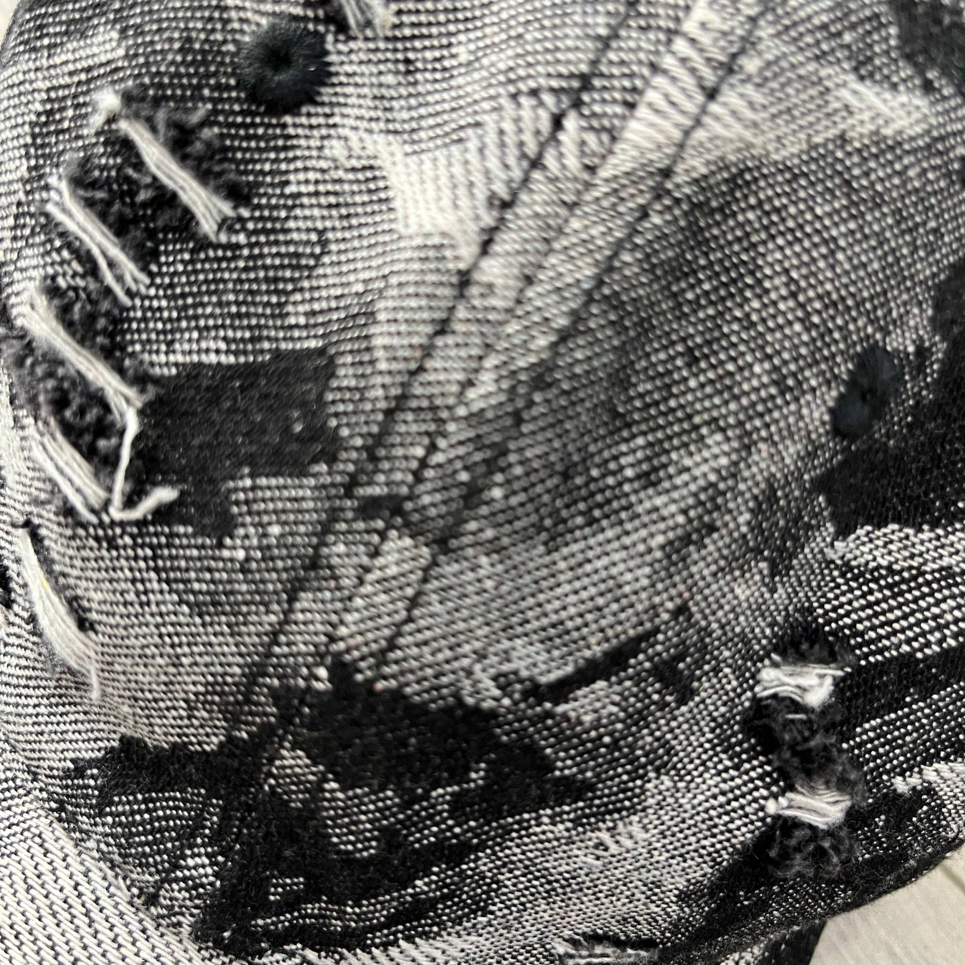 RDMCLOTHINGART tapestry hoodie VINTAGE BLACK WASHED CAP