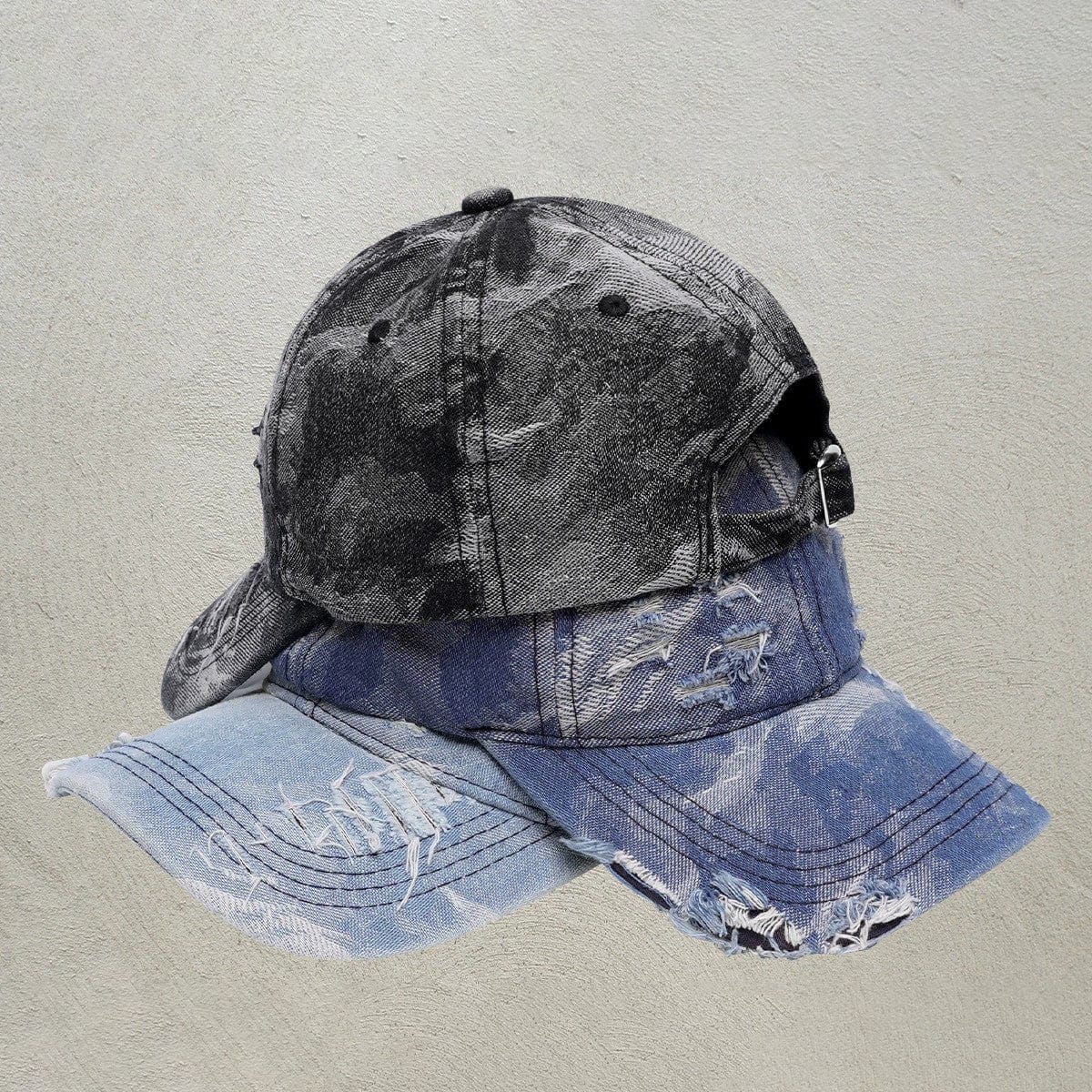 RDMCLOTHINGART tapestry hoodie VINTAGE LIGHT BLUE  WASHED CAP