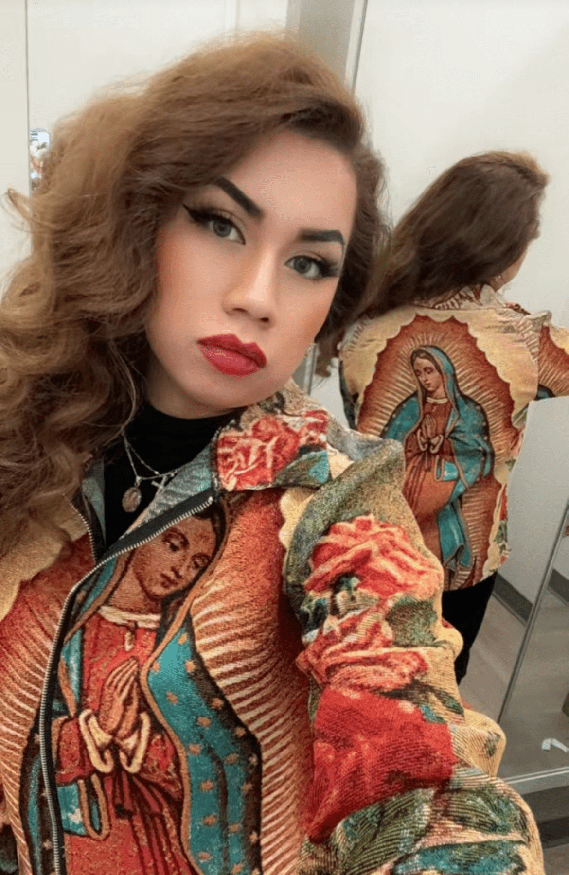 Virgencita Tapestry - RDMCLOTHINGART