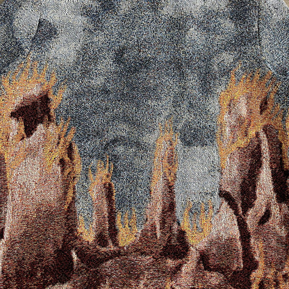 RDMCLOTHINGART tapestry hoodie WEST TAPESTRY TEE