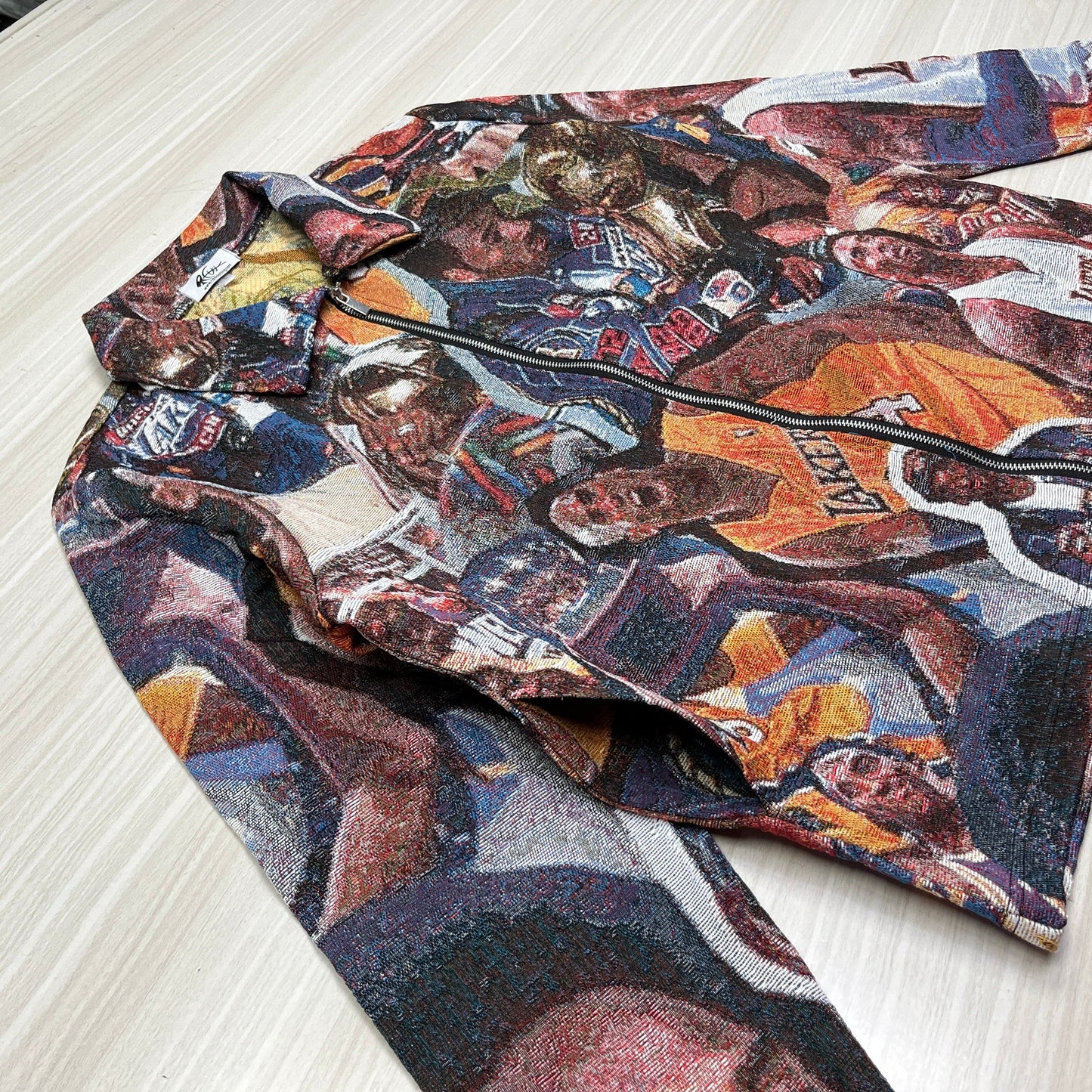 YELLOW CHAMPION TAPESTRY JACKET - RDMCLOTHINGART