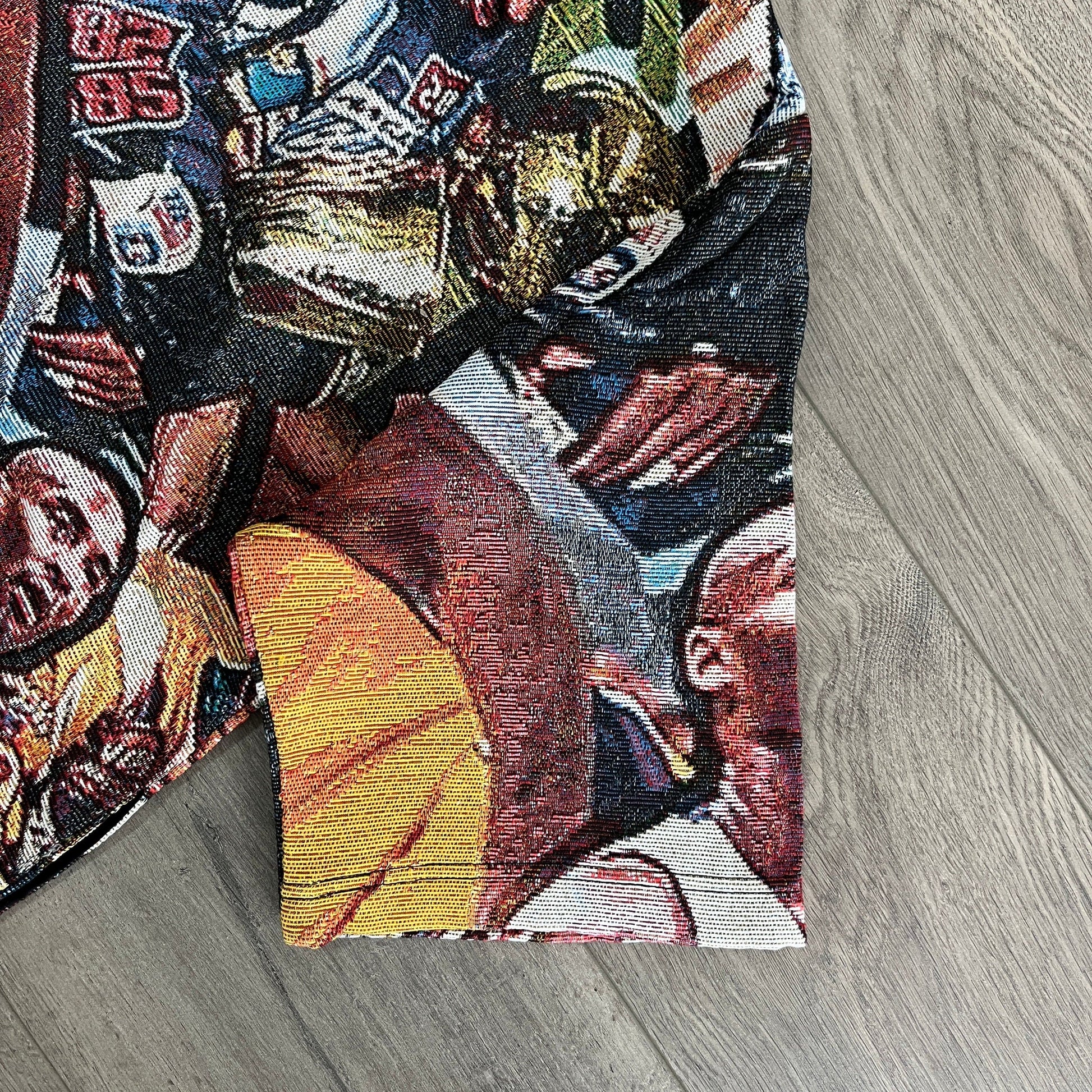 RDMCLOTHINGART tapestry hoodie YELLOW CHAMPION TAPESTRY TEE