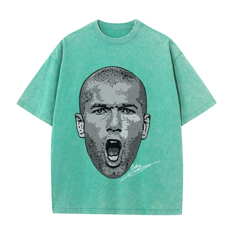 RDMCLOTHINGART tapestry hoodie ZIDANE HEAVY COTTON TEES-9674