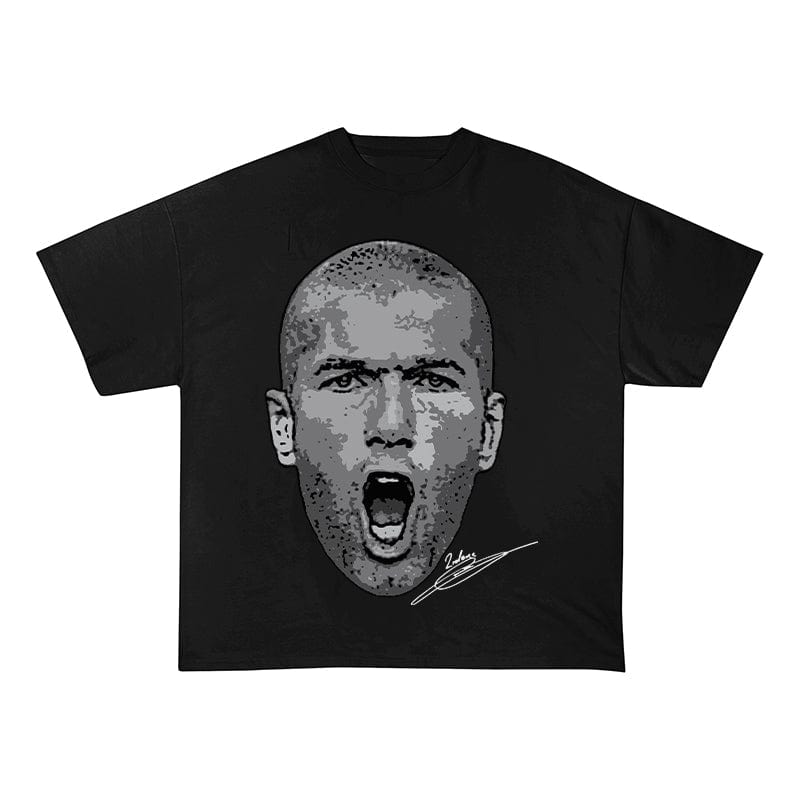 RDMCLOTHINGART tapestry hoodie ZIDANE HEAVY COTTON TEES-9674