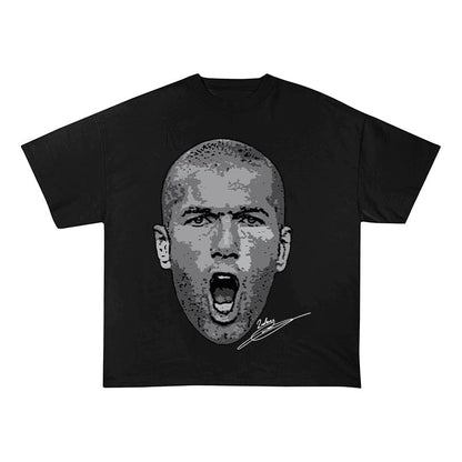 RDMCLOTHINGART tapestry hoodie ZIDANE HEAVY COTTON TEES-9674