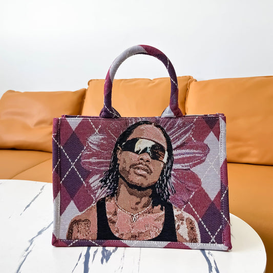 STEVE LACY TAPESTRY TOTE BAG - RDMCLOTHINGART